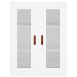 Highboard White 69.5x34x180 cm Engineered Wood 3198697