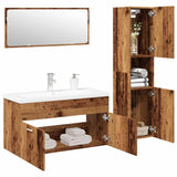 4 Piece Bathroom Furniture Set Old Wood Engineered Wood 3328599