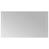 LED Bathroom Mirror Transparent 50 x 90 cm Tempered Glass 42045782
