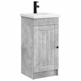 Bathroom Vanity with Sink Concrete Grey 42 x 40 x 84.5 cm 890027