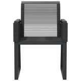 Garden Chairs 2 pcs Black Poly Rattan 4008113