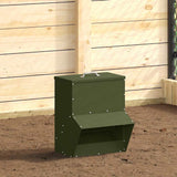 Chicken Feeder Olive Green 35 x 30.5 x 43.5 cm 874694