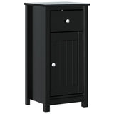 4 Piece Bathroom Furniture Set BERG Black Solid Wood Pine 3206503