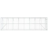 Against Wall Chicken Coop Silver 800 x 200 x 215 cm 3434733