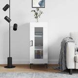 Sideboard High Gloss White 34.5x34x90 cm Engineered Wood 828798