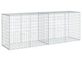 Gabion Basket with Cover 200x50x100 cm Galvanised Iron 3295143