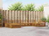 Outdoor Sofa Set 6 pcs Natural Solid Acacia Wood 3373739