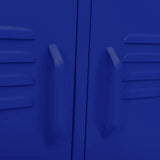 TV Cabinet Navy Blue 105x35x50 cm Steel 336226