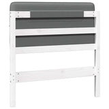 Upholstered Headboard with Headboard White and Light Grey 90 cm 880147