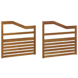 Armrests 2 pcs Brown 79 x 4 x 73 cm Engineered Wood 900592