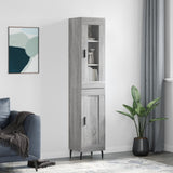 Highboard Grey Sonoma 34.5x34x180 cm Engineered Wood 3199511