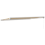 Retractable Awning Yellow and White 5x3 m Fabric and Aluminium 3154535