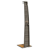 Outdoor Shower Grey 55x60x224 cm Poly Rattan and Acacia Wood 368210