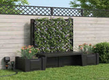 Garden Bench Kopenhagen Anthracite 173 x 49 x 135.5 cm PP 42041747