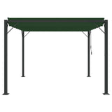 Gazebo with Louvered Roof 3 x 3 x 2.14 m Green 42030524