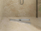 Shower Drain Line Design with 360&deg Siphon Silver 60 cm 42015980