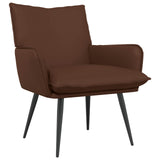 Armchair Brown Faux Leather 42047737