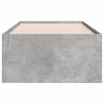 ZNTS Daybed with Drawers without Mattress Concrete Grey 75x190 cm Small Single 3280891