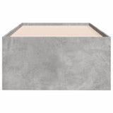 ZNTS Daybed with Drawers without Mattress Concrete Grey 75x190 cm Small Single 3280891