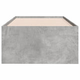 Daybed with Drawers without Mattress Concrete Grey 75x190 cm Small Single 3280891