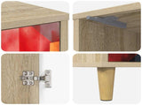 Bedside Cabinet HEESCH 2 pcs Sonoma Oak 36 x 33 x 50 cm 8007208