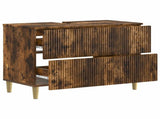 Bathroom Sink Cabinet ARNHEM Smoked Oak 82 x 41x 59 cm 896580