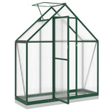 Greenhouse with Base Frame Green 169x58x202 cm Aluminium 4005820