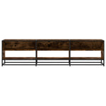 TV Cabinet Smoked Oak 180x40x46 cm Engineered Wood 3300807
