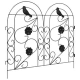 Garden Fence Trellis Black 308.5 x 54.5 x 0.3 cm 42021370