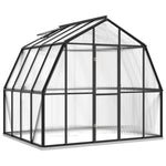 ZNTS Greenhouse with Base Frame Anthracite 6.43 m² Aluminium 3098018