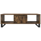 Coffee Table Smoked Oak 104x60x35 cm Engineered Wood 827097