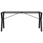 ZNTS Dining Table Legs Y-Frame 160x80x73 cm Steel 357936