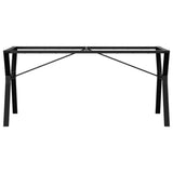 ZNTS Dining Table Legs Y-Frame 160x80x73 cm Steel 357936