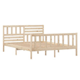 Bed Frame without Mattress Small Double Solid Wood 3101123