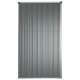 Tool Shed Grey Galvanised Steel Large Garden Tool Shed 316214