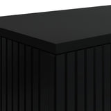 Console Table Striped Black 101 x 29 x 74 cm Engineered Wood 899878