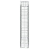 Arched Gabion Basket 150x30x140/160 cm Galvanised Iron 153447