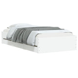 Bed Frame with Drawers without Mattress White 100x200 cm 3207287