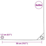 Tarpaulin 650 g/m 6x8 m Blue 144907