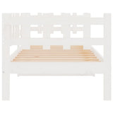 Day Bed without Mattress White 90x200 cm Solid Wood Pine 820757