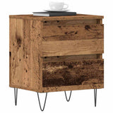 Bedside Cabinet 2 pcs Old wood 40 x 35 x 50 cm Engineered wood 863483