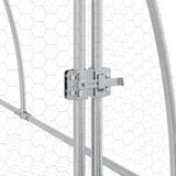 Rabbit Hutch Silver 105x600x120 cm Galvanised Steel 3281529