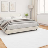 Anti-Slip Faux Rabbit Fur Rug OLITE White 240 x 240 cm 42021622