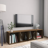 Book Cabinet/TV Cabinet Brown Oak 143x30x36cm Engineered Wood 815272