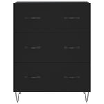 Highboard Black 69.5x34x180 cm Engineered Wood 3189374