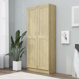 Book Cabinet Sonoma Oak 82.5x30.5x185.5 cm Engineered Wood 802735