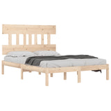 Bed Frame without Mattress 150x200 cm King Size Solid Wood 3104743