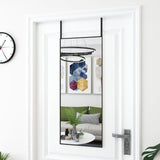 ZNTS Door Mirror Black 40x100 cm Glass and Aluminium 327408