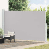 Patio Retractable Side Awning 220x500 cm Grey 313431