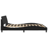 Bed Frame "Dover" Black 183x213 cm Faux Leather 373308
